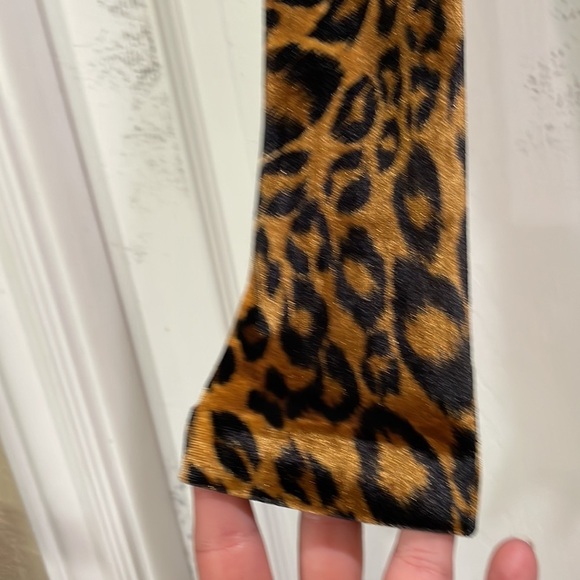 NWT! Vintage 90’s Page 3 Leopard Velvet Mock Neck Bodysuit M - Picture 5 of 8